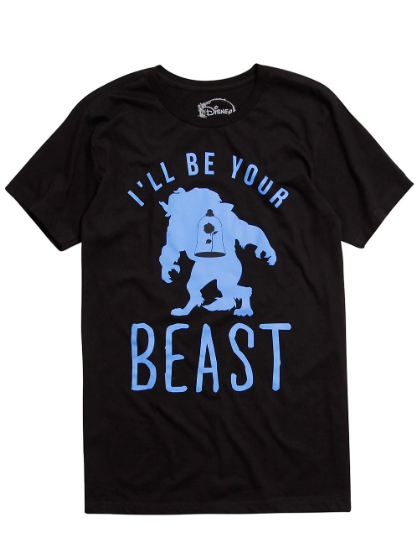 beauty and the beast tee shirts